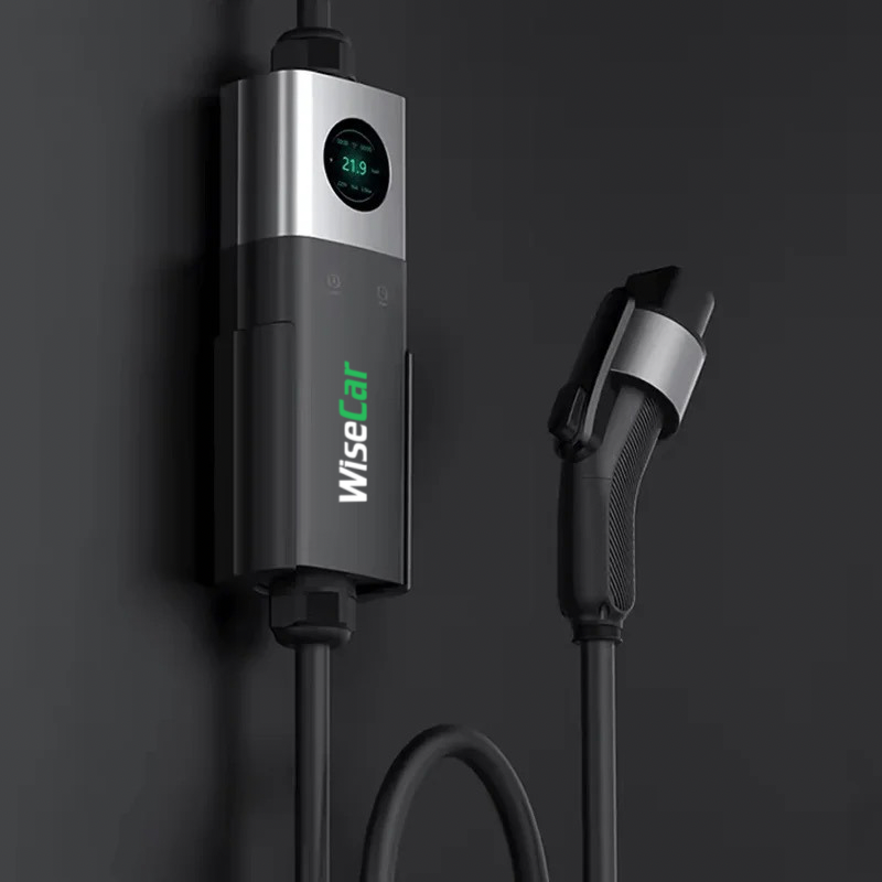 WiseCar WTPS3 22 KW Taşınabilir Elektrikli Araç Şarj Cihazı Mobil Uygulamalı Wifi Bluetooth ile her yerde şarj imkanı.