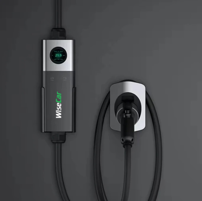 WiseCar WTPS3 22 KW Taşınabilir Elektrikli Araç Şarj Cihazı Mobil Uygulamalı Wifi Bluetooth ile hızlı şarj imkanı.