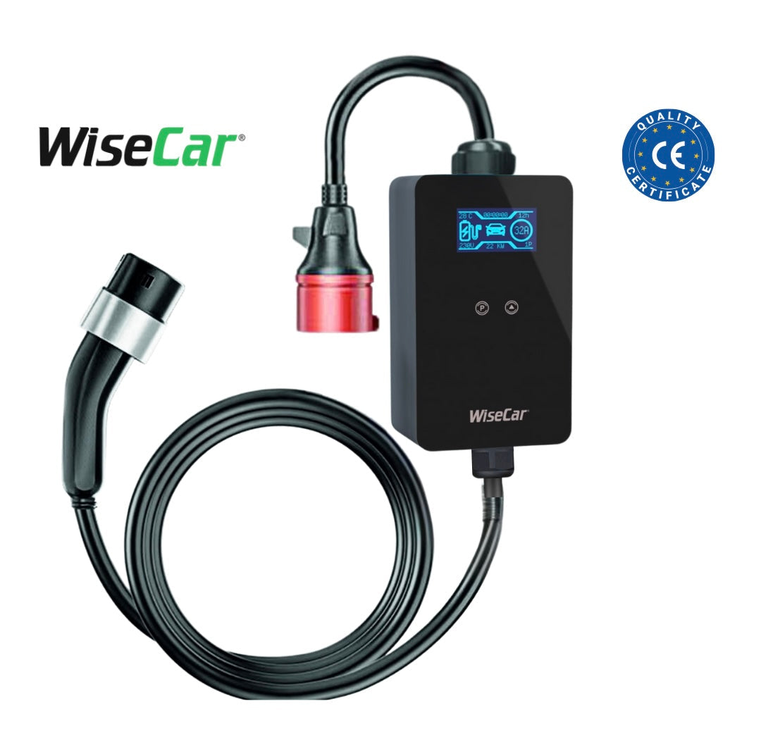 WiseCar WTP3 22 KW Taşınabilir Elektrikli Araç Şarj Cihazı WiseCar