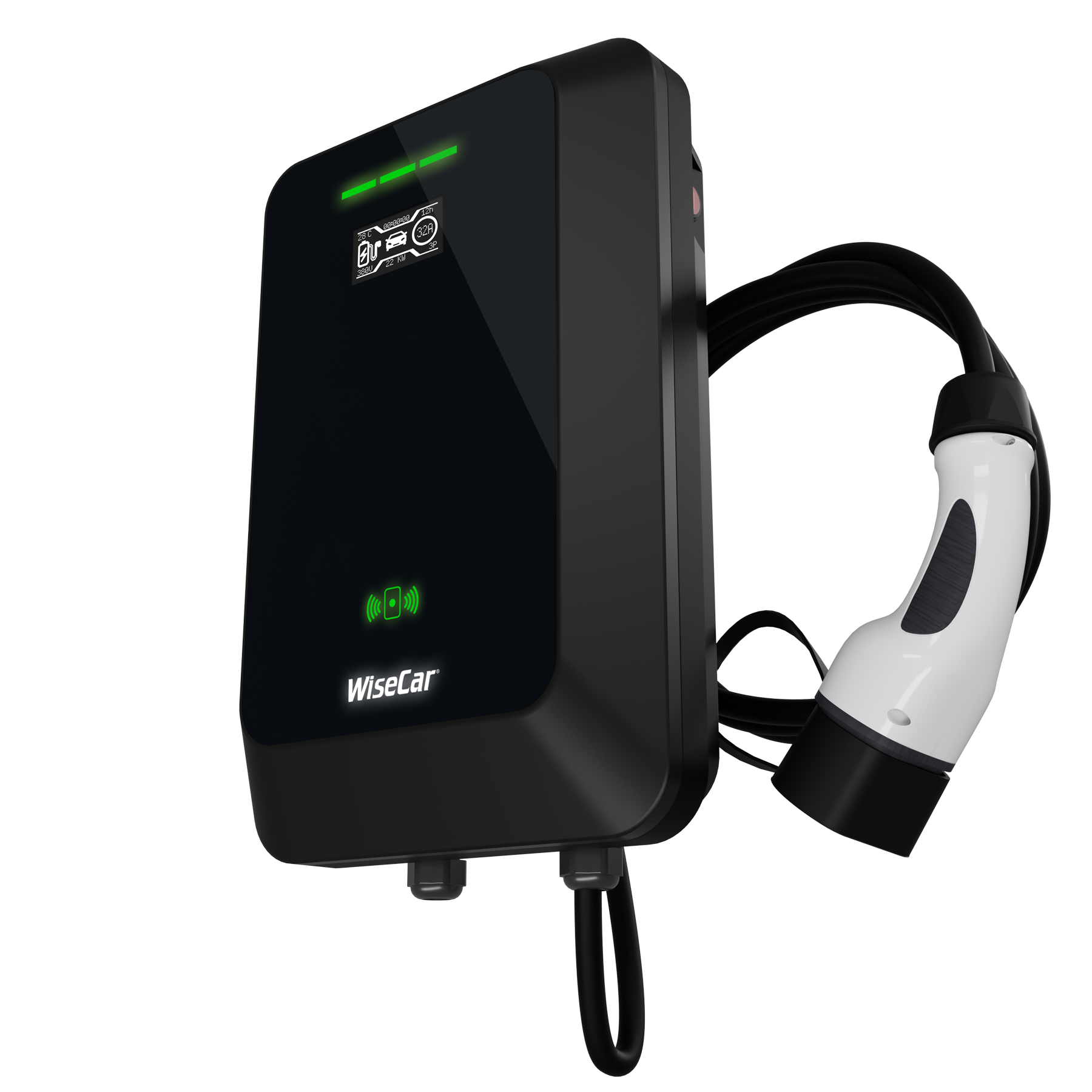 WiseCar WTA - 11 & 22 kW Elektrikli Araç Şarj Cihazı EV Wallbox Type 2 WiseCar