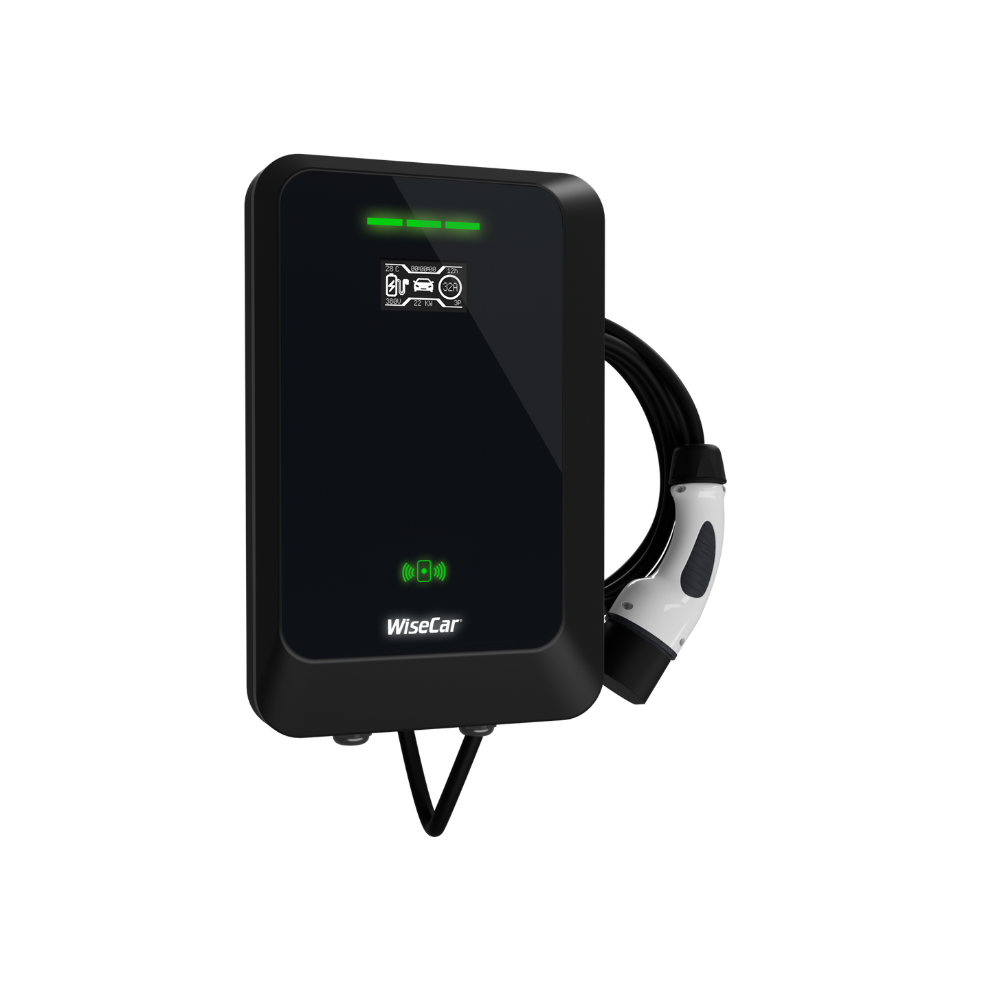 WiseCar WTA - 11 & 22 kW Elektrikli Araç Şarj Cihazı EV Wallbox Type 2 WiseCar