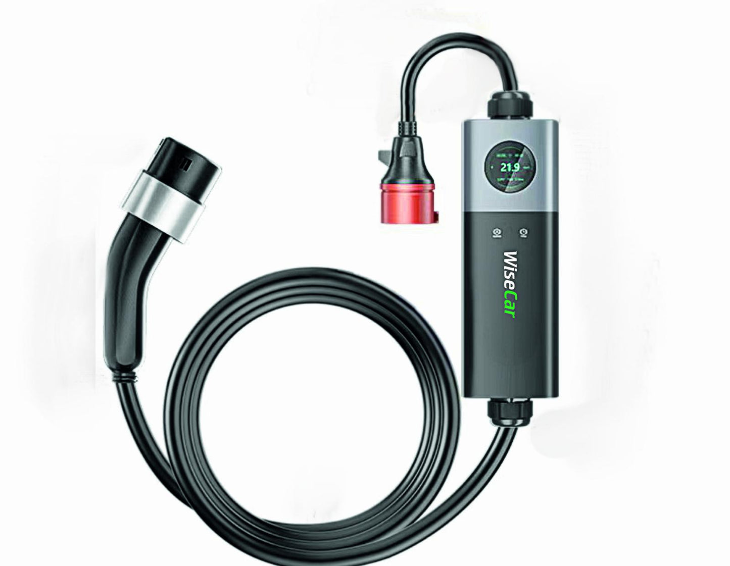 WiseCar WTPS3 22 KW Taşınabilir Elektrikli Araç Şarj Cihazı Mobil Uygulamalı + Wifi + Bluetooth WiseCar