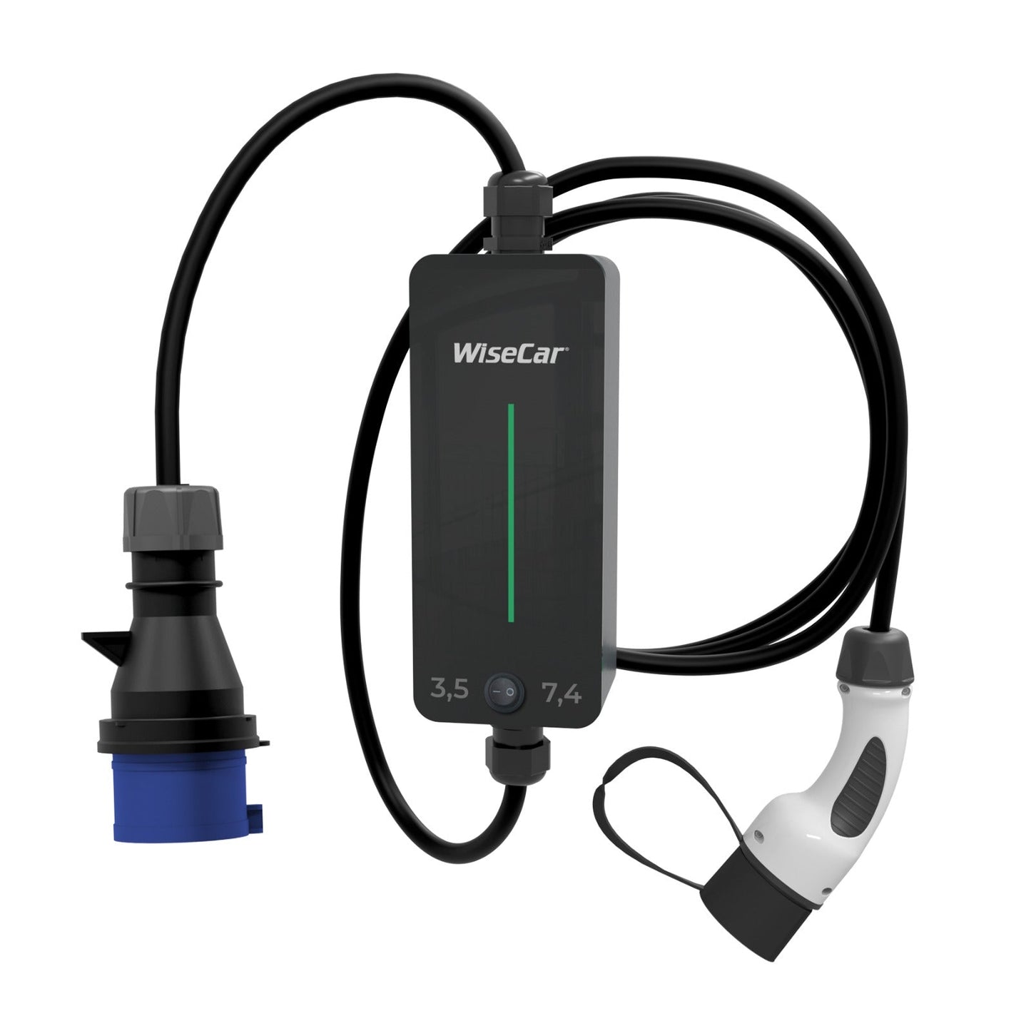 WiseCar WTP1 7.4 KW Taşınabilir Elektrikli Araç Şarj Cihazı WiseCar