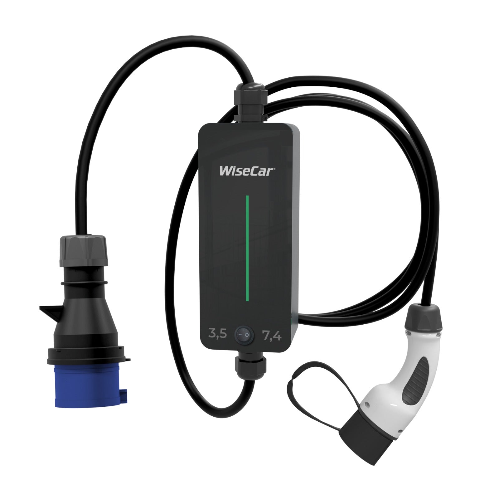 WiseCar WTP1 7.4 KW Taşınabilir Elektrikli Araç Şarj Cihazı WiseCar