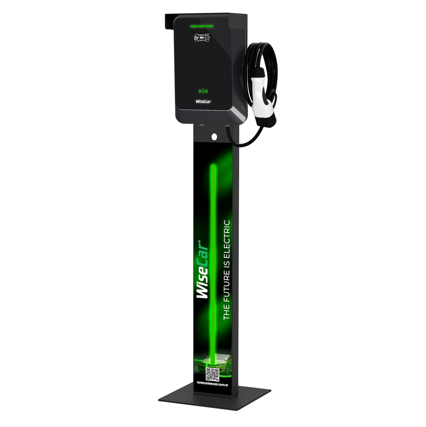 WiseCar WTA Standlı - 11 & 22 kW Elektrikli Araç Şarj Cihazı EV Wallbox Type 2 WiseCar