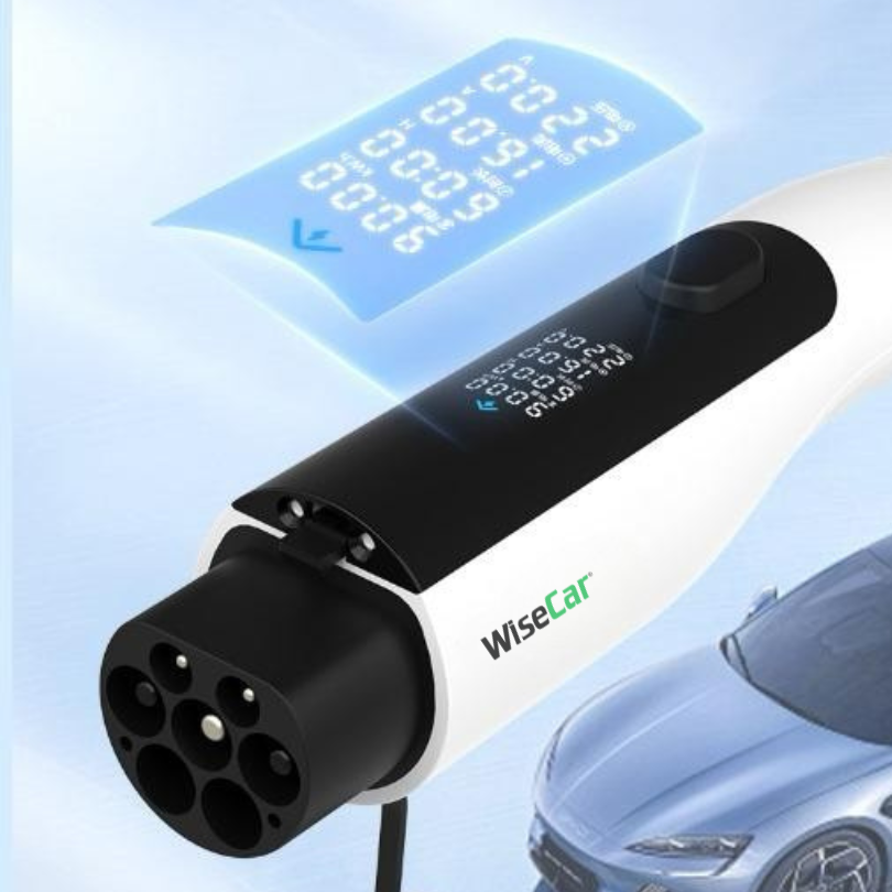 WiseCar WTPe 3.5kW Taşınabilir Elektrikli Araç Şarj Cihazı - 5 Metre Kablo + Taşıma Çantası WiseCar