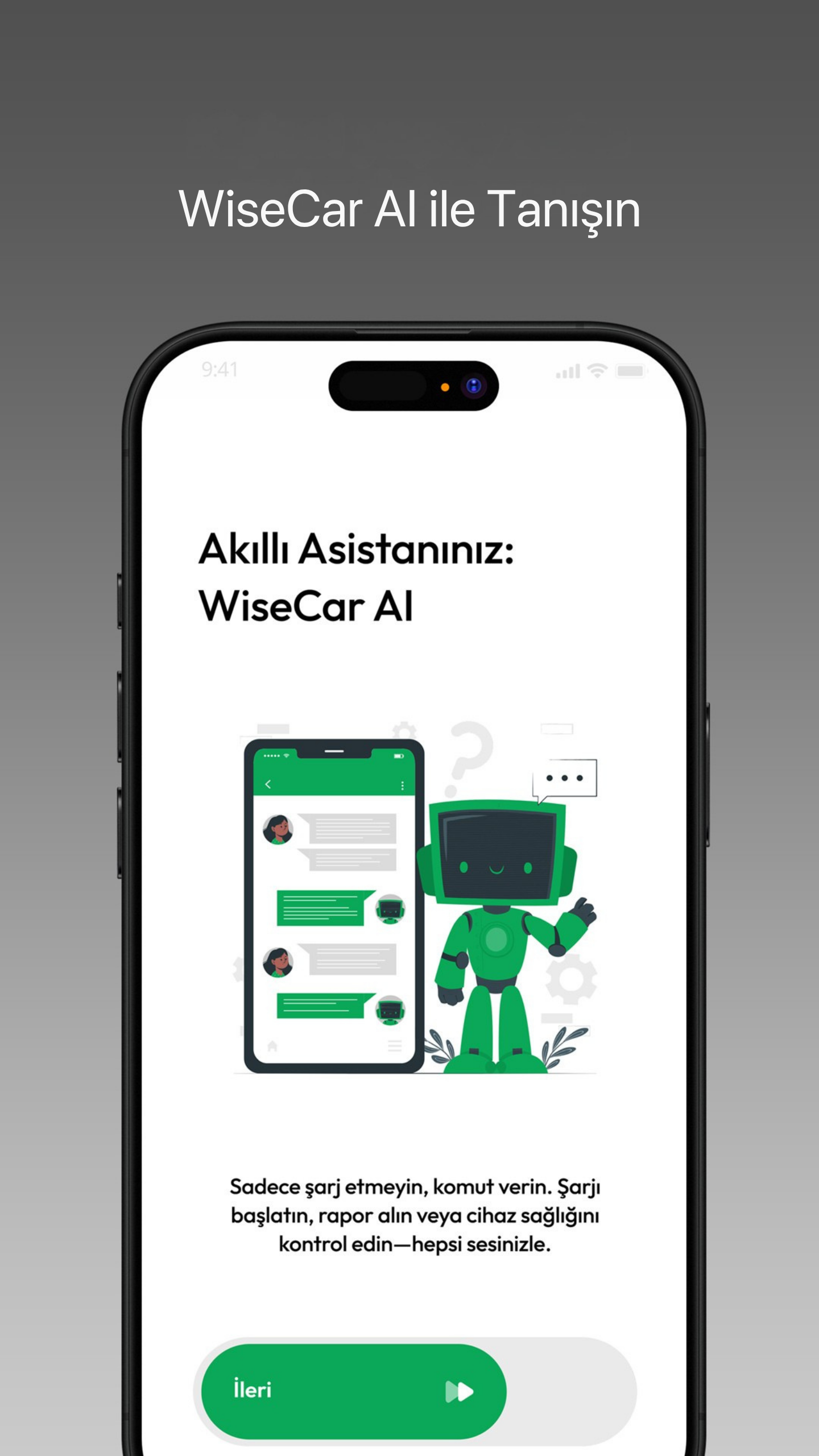 WiseCar WTL – Yapay Zeka Destekli Akıllı Elektrikli Araç Şarj Cihazı | 22 kW | Mobil Uygulama & WiseCar AI WiseCar