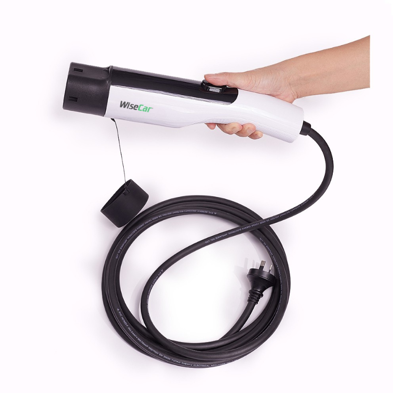 WiseCar WTPe 3.5kW Taşınabilir Elektrikli Araç Şarj Cihazı - 5 Metre Kablo + Taşıma Çantası WiseCar