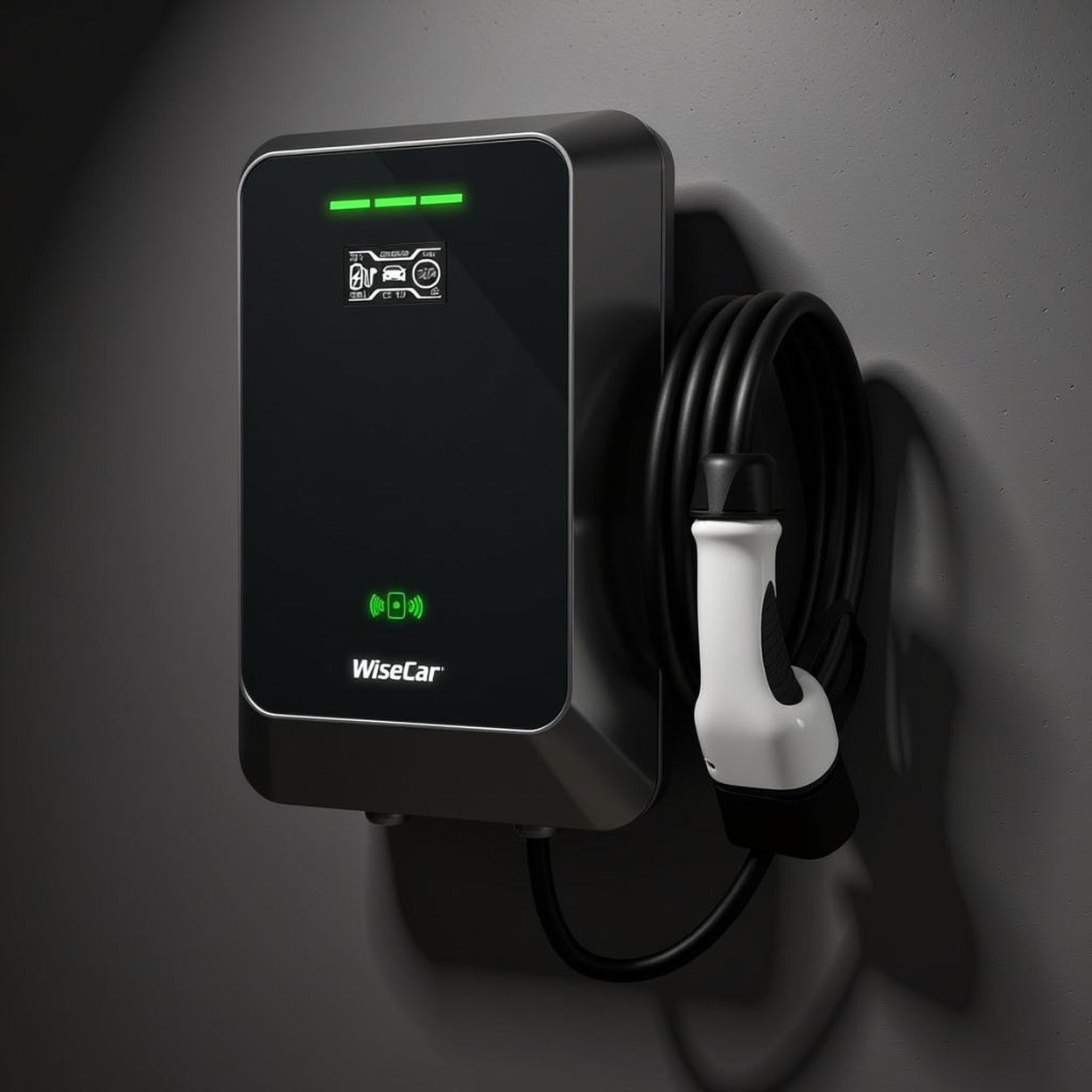 WiseCar WTA - Yapay Zeka Destekli Akıllı Elektrikli Araç Şarj Cihazı | 22 kW | Mobil Uygulama & WiseCar AI WiseCar