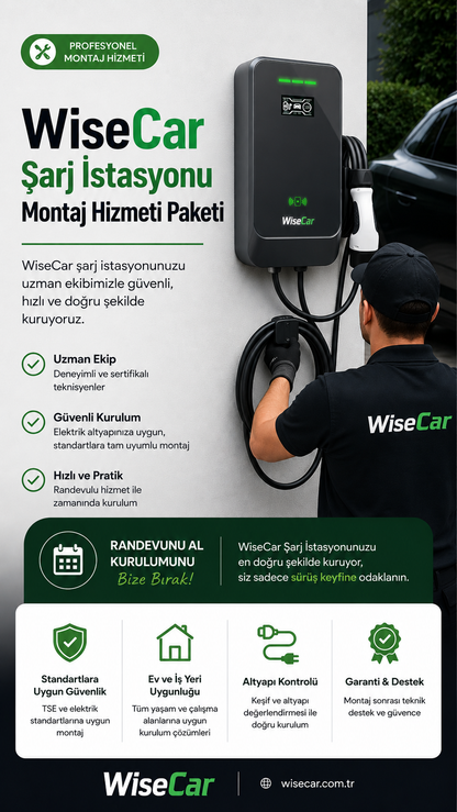 WiseCar Şarj İstasyonu Montaj Hizmeti Paketi