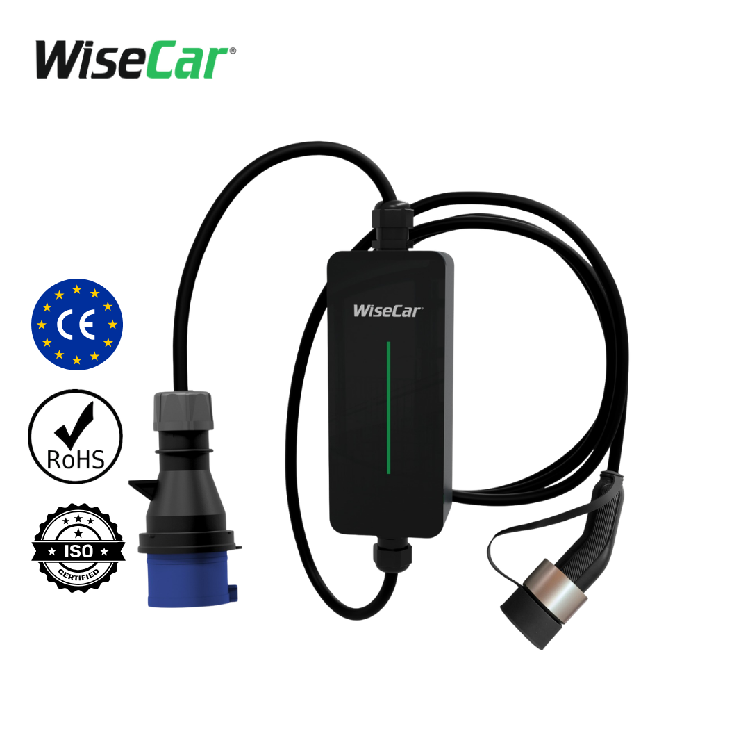 WiseCar WTP2 | Intelligentes Ladegerät für Elektrofahrzeuge (7,4 kW &amp; 3,5 kW)