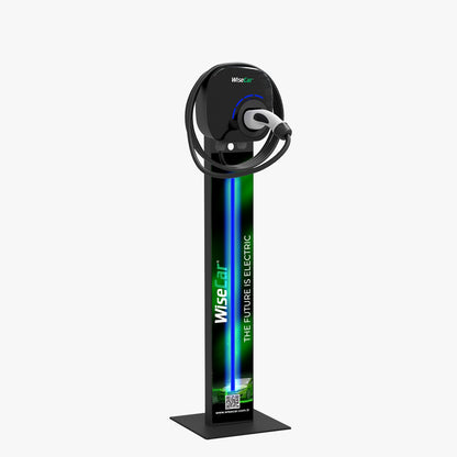 WiseCar WTL Standlı – Yapay Zeka Destekli Akıllı Elektrikli Araç Şarj Cihazı | 22 kW | Mobil Uygulama & WiseCar AI