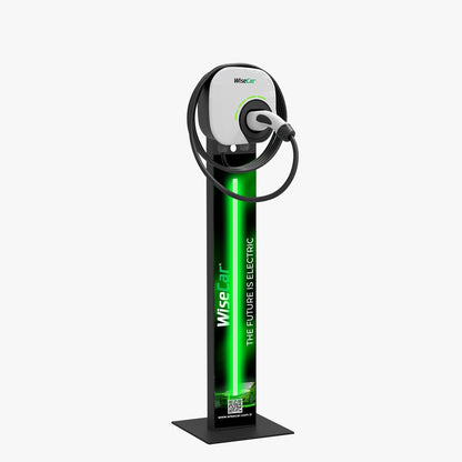 WiseCar WTL Standlı – Yapay Zeka Destekli Akıllı Elektrikli Araç Şarj Cihazı | 22 kW | Mobil Uygulama & WiseCar AI