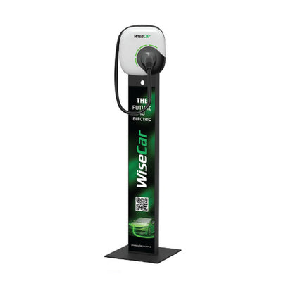 WiseCar WTL Standlı 22kW Elektrikli Araç Şarj İstasyonu Beyaz Ledsiz