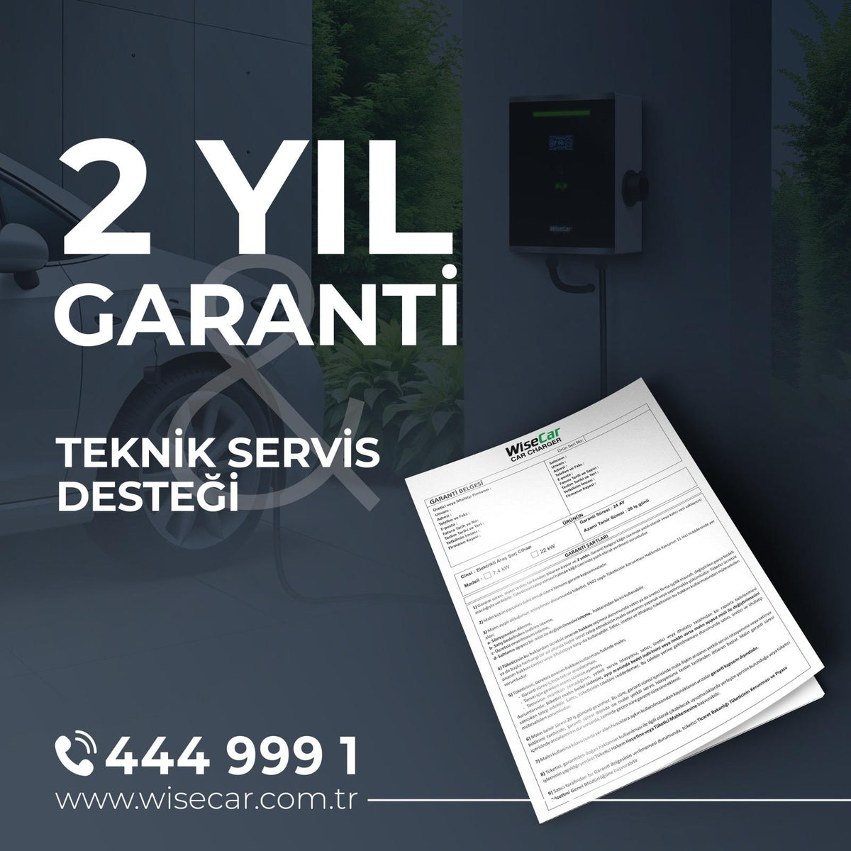 WiseCar Facile 22 kW 32A Mobil Uygulamalı Taşınabilir Elektrikli Araç Şarj Cihazı Tuya Smart WiFi + Bluetooth
