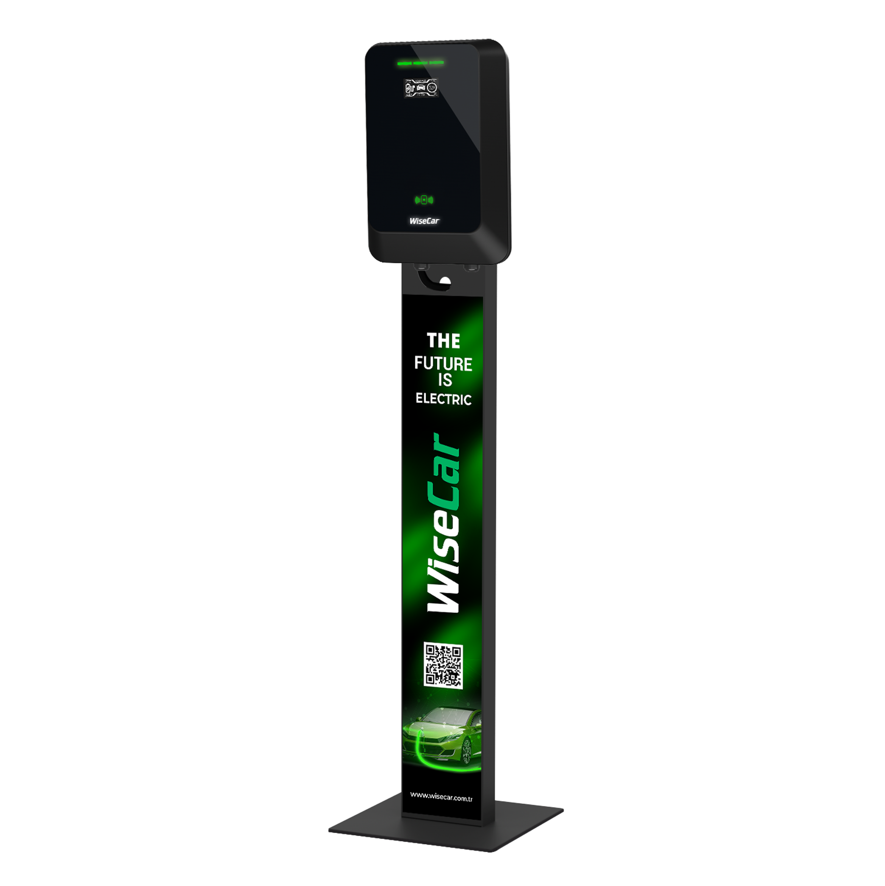WiseCar WTA Standlı - 11 & 22 kW Elektrikli Araç Şarj Cihazı EV Wallbox Type 2 WiseCar